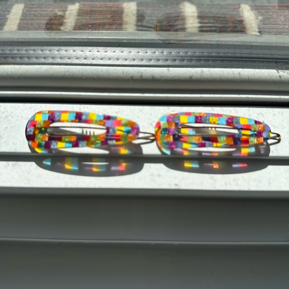 Lisa Says Gah! Accessories - Lisa Says Gah! Colourful Mosaic Hair Barrettes